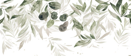 eucalyptus branches, seeds and leaves. Hand drawn eucalyptus bouquet isolated on white background. Floral illustration for design, print, fabric or background. vector illustrationのイラスト素材