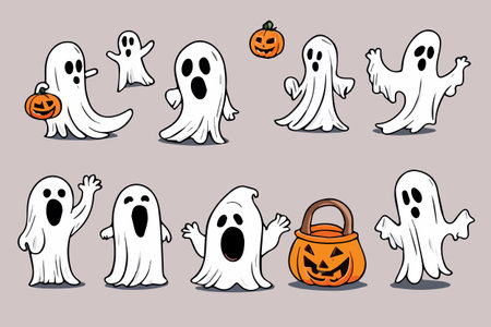 Set for halloween sketch pumpkin Bat Halloween vector illustration Halloween decoration Traditions October 31 Halloween sketch, on color backgroundのイラスト素材