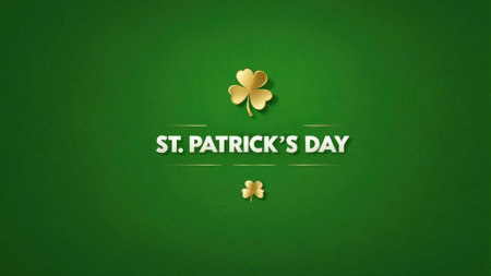 St Patrick's Day holiday symbol. Template for design card, invitation, bannerの素材