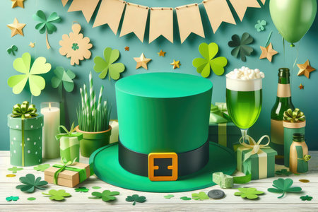 saint patricks day poster, greeting cardの素材