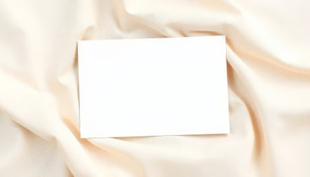 White piece of paper is on a white background. The paper is blank. There is no writing on the paperの素材