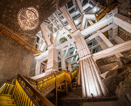 Wieliczka Salt Mine (13th century), one of the world\'s oldest salt mines.のeditorial素材