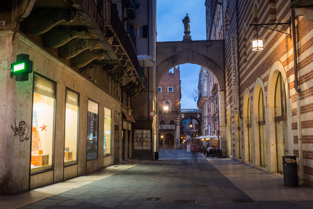 Colorful panoramic view of Veronaのeditorial素材