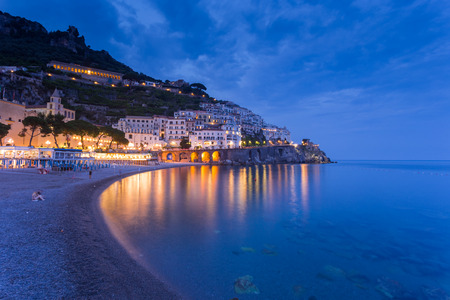 view of beautiful Amalfiのeditorial素材