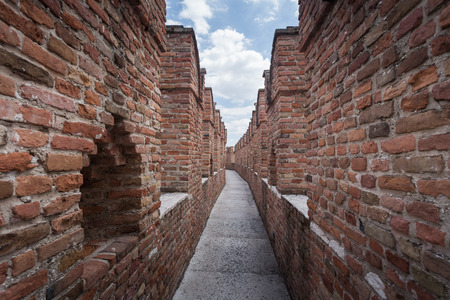 Colorful panoramic view of Veronaの写真素材