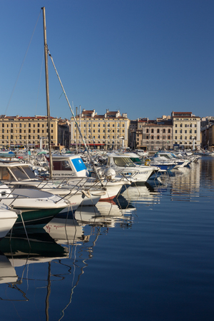 Panoramic view of Monte Carlo harbour in Monaco.のeditorial素材