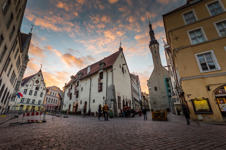 Tallinn, Estonia at the old city.のeditorial素材
