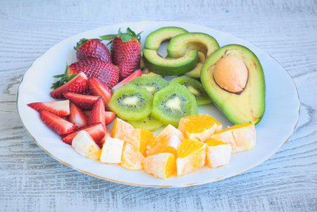 fruit plate for healthy eating