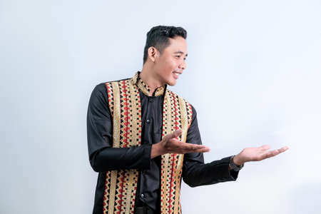 An attractive Asian man has different emotions
