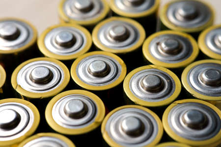 Close up of the battery positive pole arrangement