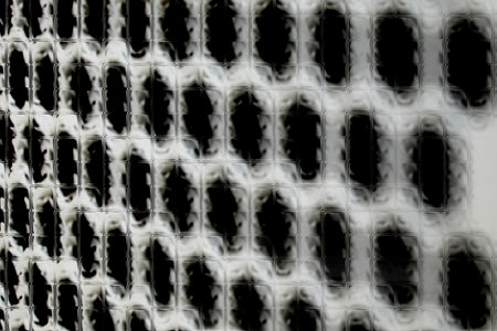 abstract background of black and white squares in a square pattern.の写真素材