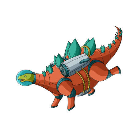 Stegosaurus Dinosaur Astronautのイラスト素材