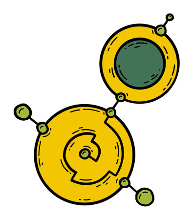 Alien crop circles vector icon in cartoon styleのイラスト素材