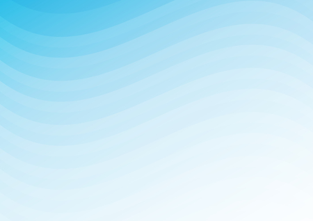 Abstract wavy motion light gradient white blue color background design, vector.のイラスト素材