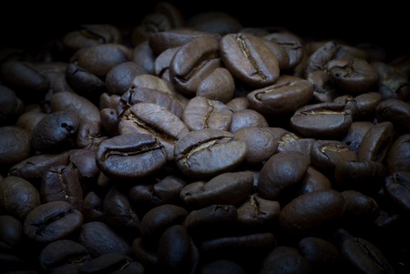 Coffee grains textureの写真素材