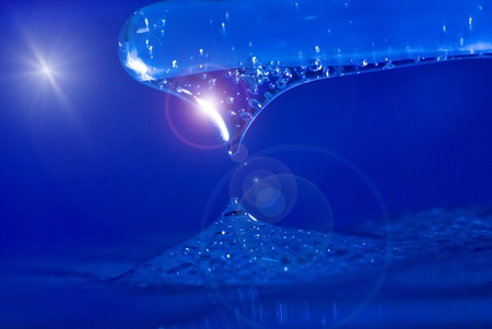 Blue planet surface landscape Xの写真素材