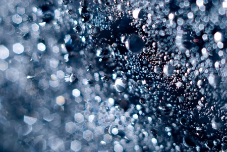 Magic abstract water with bubbles.の写真素材