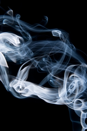 abstract smoke in black background.の写真素材