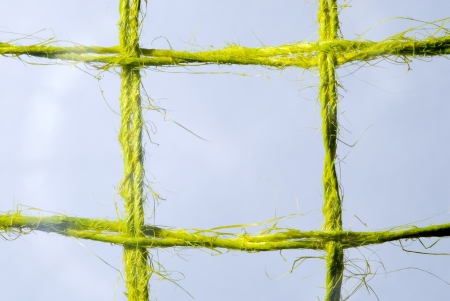 Close-up of a grid cell coarse linen.の写真素材