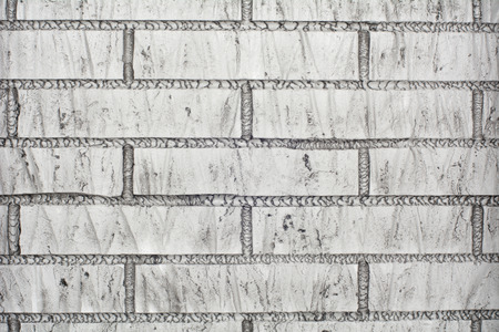 Close-up white brick wall texture or background.の写真素材