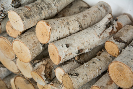 Background from birch wood house.の写真素材