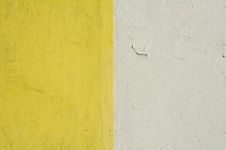 Vintage Colored Brick Wall Background. Instagram Style yellow and whiteの写真素材