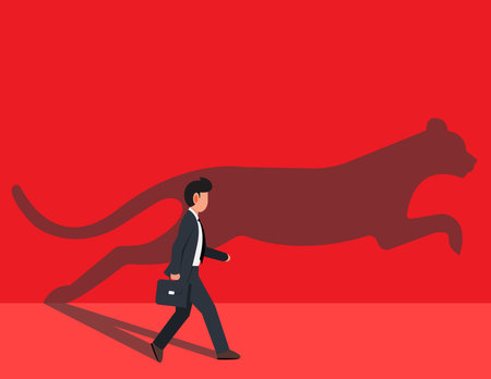 Fast and quality work. Business competition concept Vector illustrationのイラスト素材