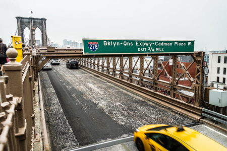 Brooklyn Bridge (New York, USA)のeditorial素材