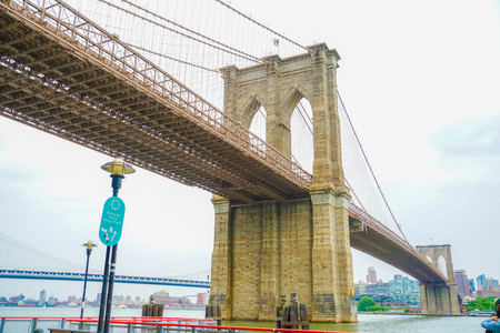 New York Brooklyn Bridgeのeditorial素材