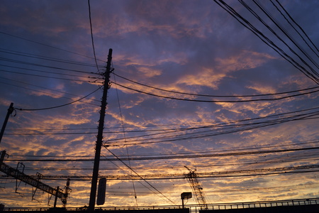 Evening skyのeditorial素材