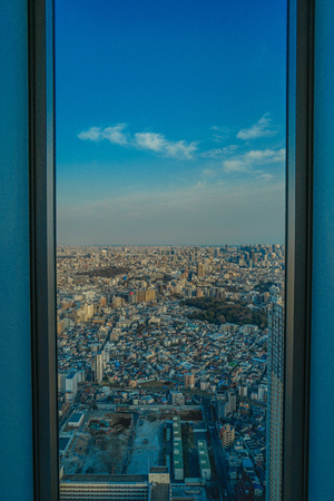 Cityscape visible from the observatory of the Sunshine 60のeditorial素材