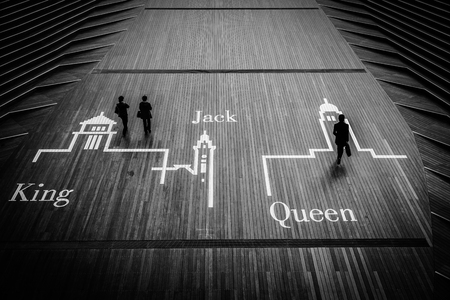 Yokohama University's Bridge landscape (monochrome)の写真素材