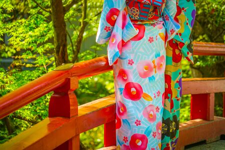 Kimono woman imageの写真素材