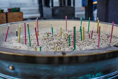 Of colorful incense image (Kamakura)の写真素材