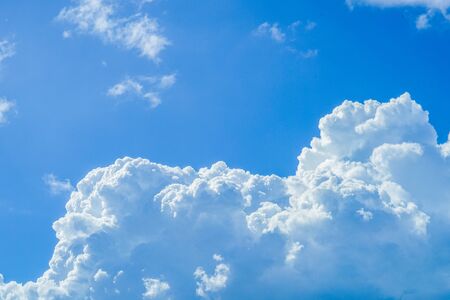 Summer thunderhead and blue sky