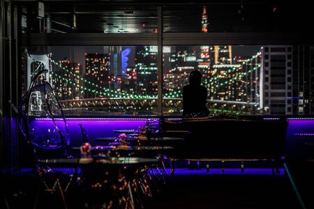 Of the fashionable night lounge imageの写真素材