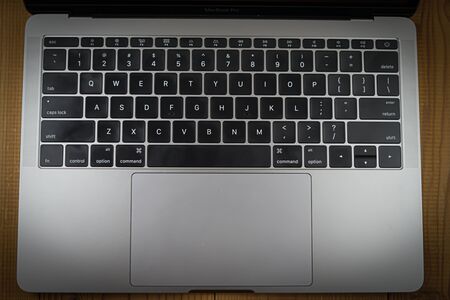 Keyboard image of stylish laptop