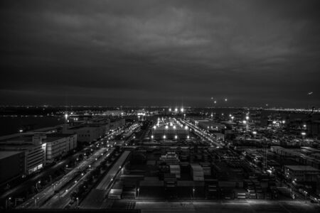 Night view of Odaiba, Tokyo Container Terminal