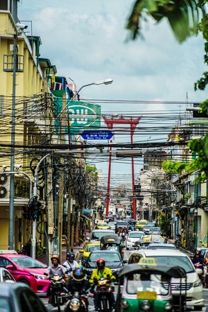Streets of Thailand Bangkok centerのeditorial素材