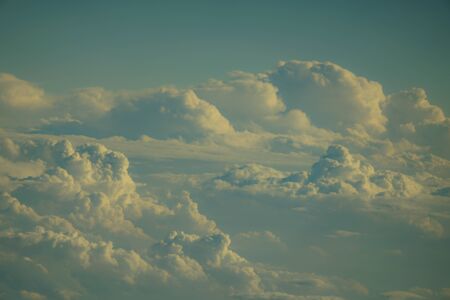 Image of the sea of clouds as seen from an airplaneの写真素材