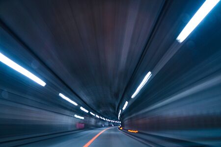 Tunnel of images (long exposure)