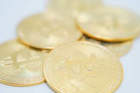 Bit coin image (virtual currency)の写真素材