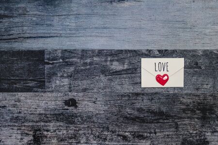Love letter that was placed on the floorの写真素材