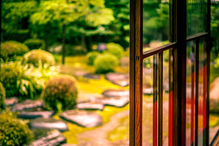 Edge of the Japanese houseの写真素材