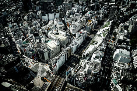 Tokyo skyline seen from the Shibuya Skyのeditorial素材