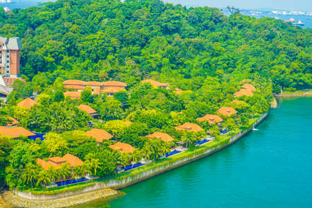 Singapore Sentosa Island landscape (resort)のeditorial素材