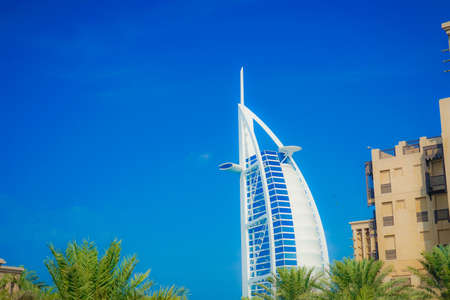 Burj Al Arab and blue sky (UAE Â· Dubai)の写真素材