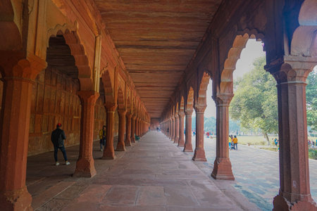 The Taj Mahal of the large tower gate (India, Agra). Shooting Location: Indiaのeditorial素材