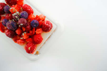 Fruit Tiramisus Image (White Back)の写真素材