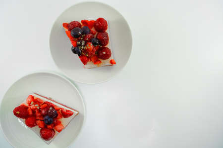 Fruit Tiramisus Image (White Back)の写真素材